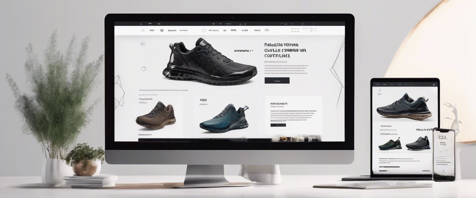 E-commerce landing page